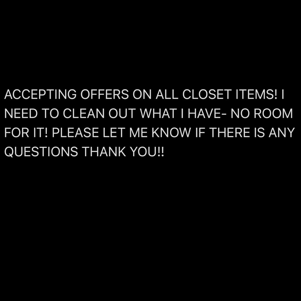 Need to clean out my bin of old clothes/ never worn please share!